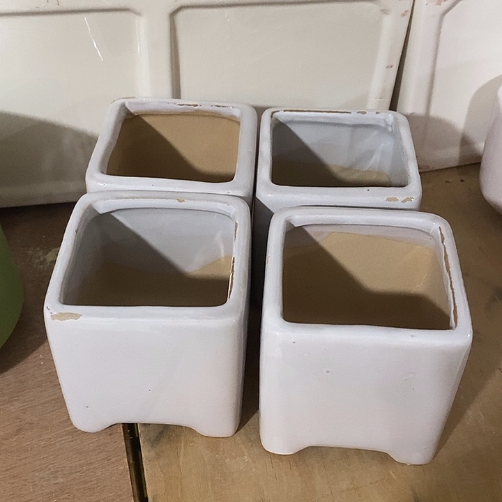 陶盆有孔 瑕疵针孔漏釉介意勿拍外口 7.5外高7