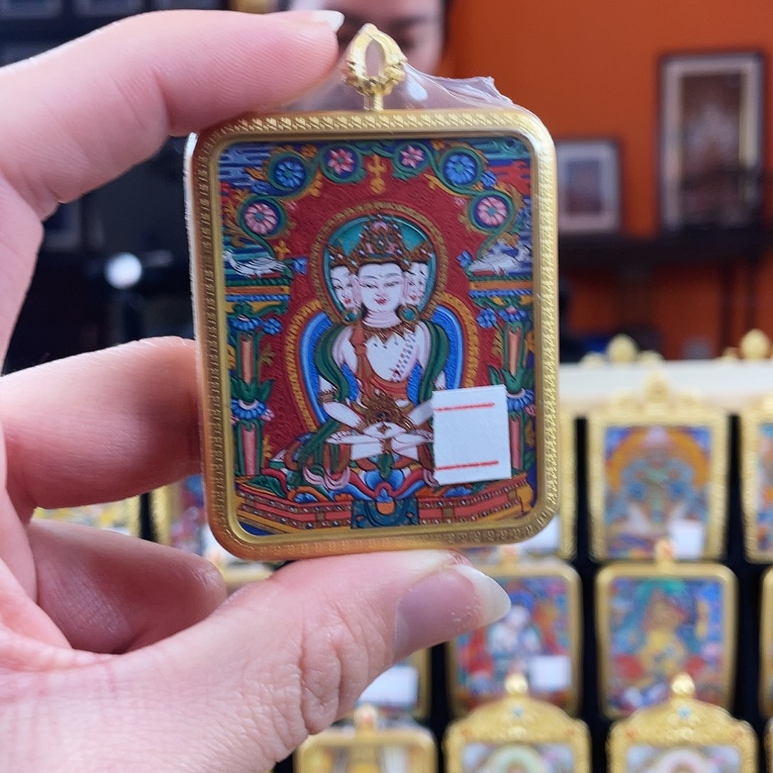 吊坠齐岗纯手绘大日