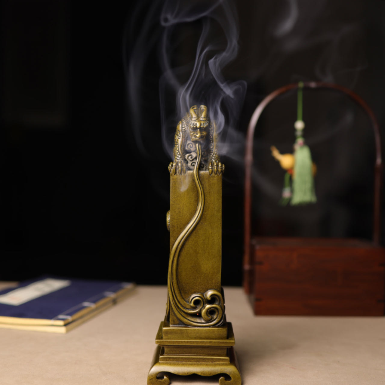 赵玉保手工铜炉镇水兽线香炉