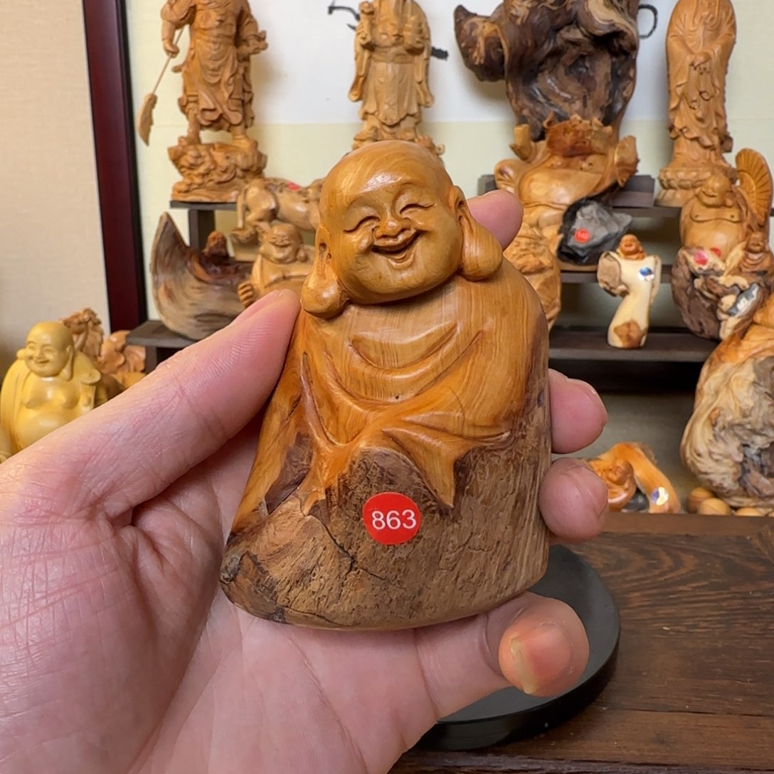 崖柏小木匠艺雕一物一拍