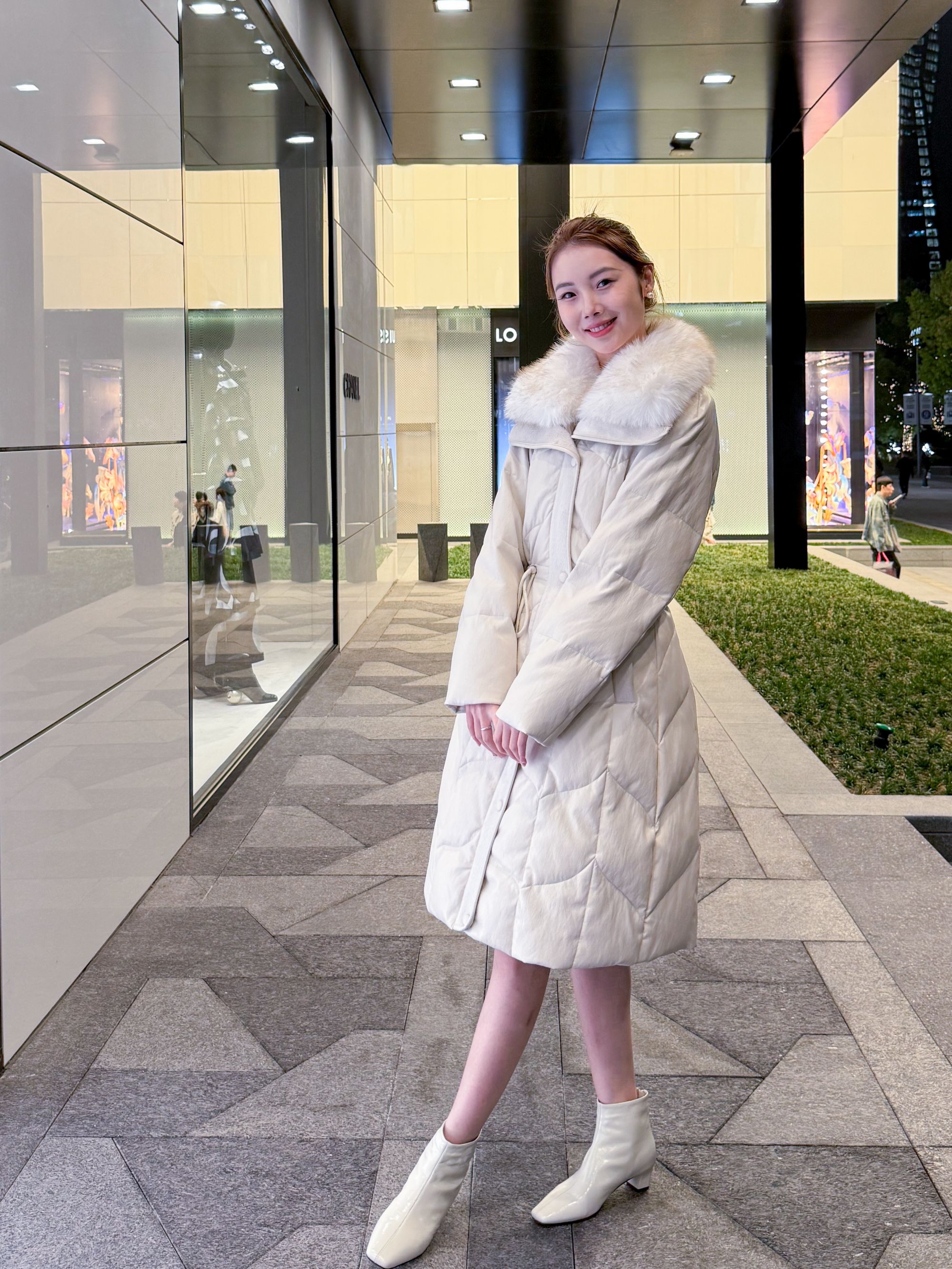 【巨保暖】2025新款时尚百搭潮流收腰冬季大毛领女士长款外套