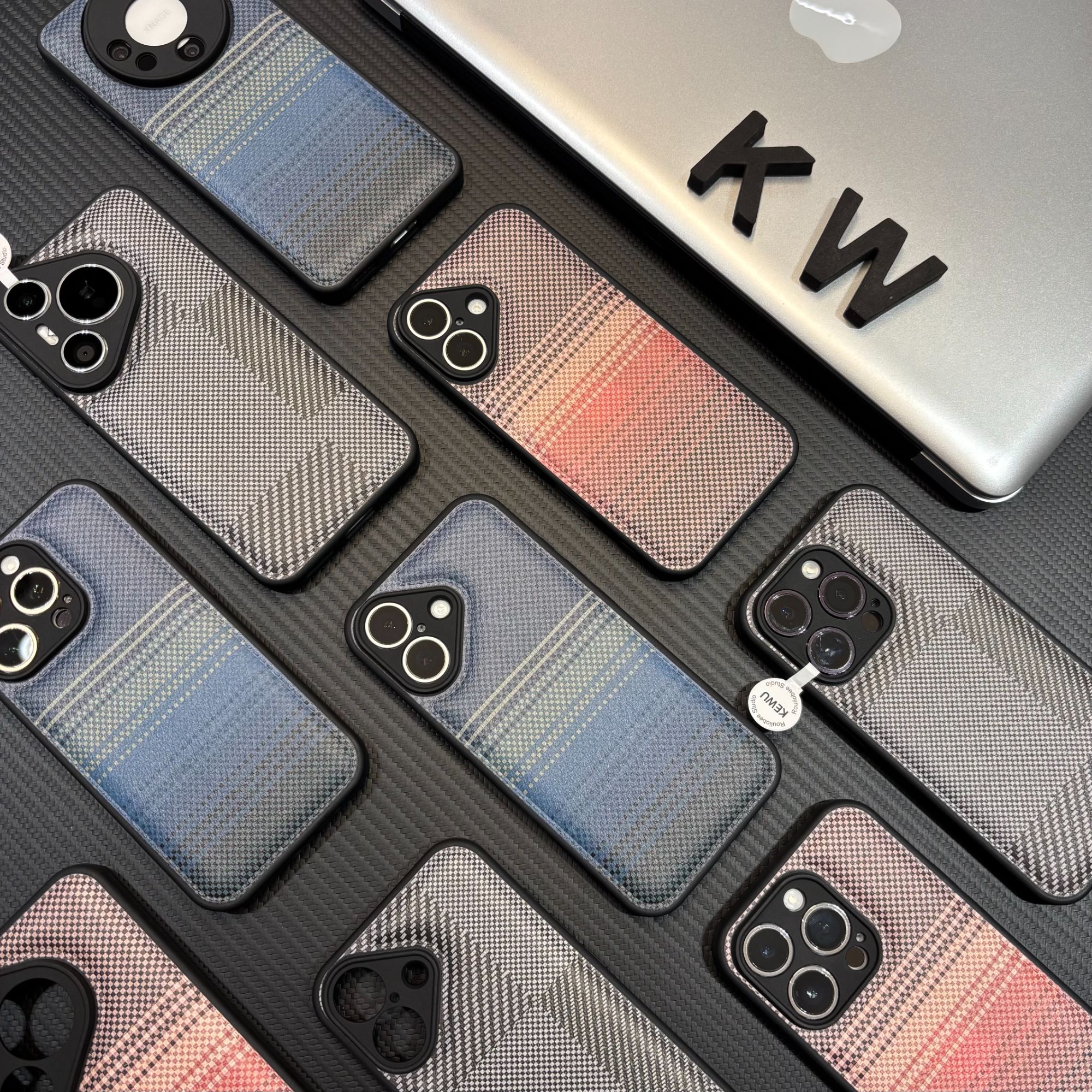 凯夫拉复刻适用苹果16/17手机壳iPhone15小米14vivoppo华为p70潮