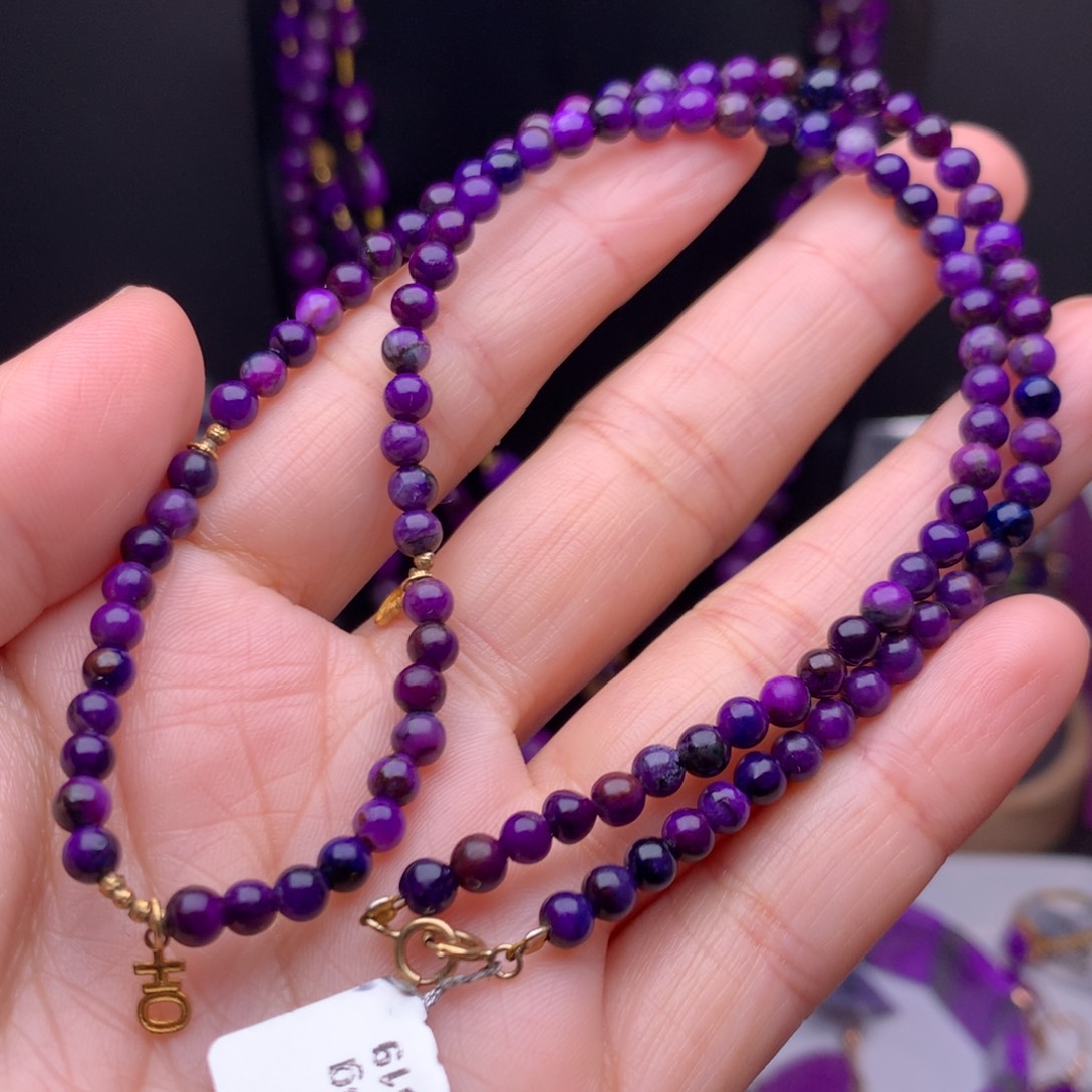 苏纪石（舒俱来）18K金镶嵌 项链