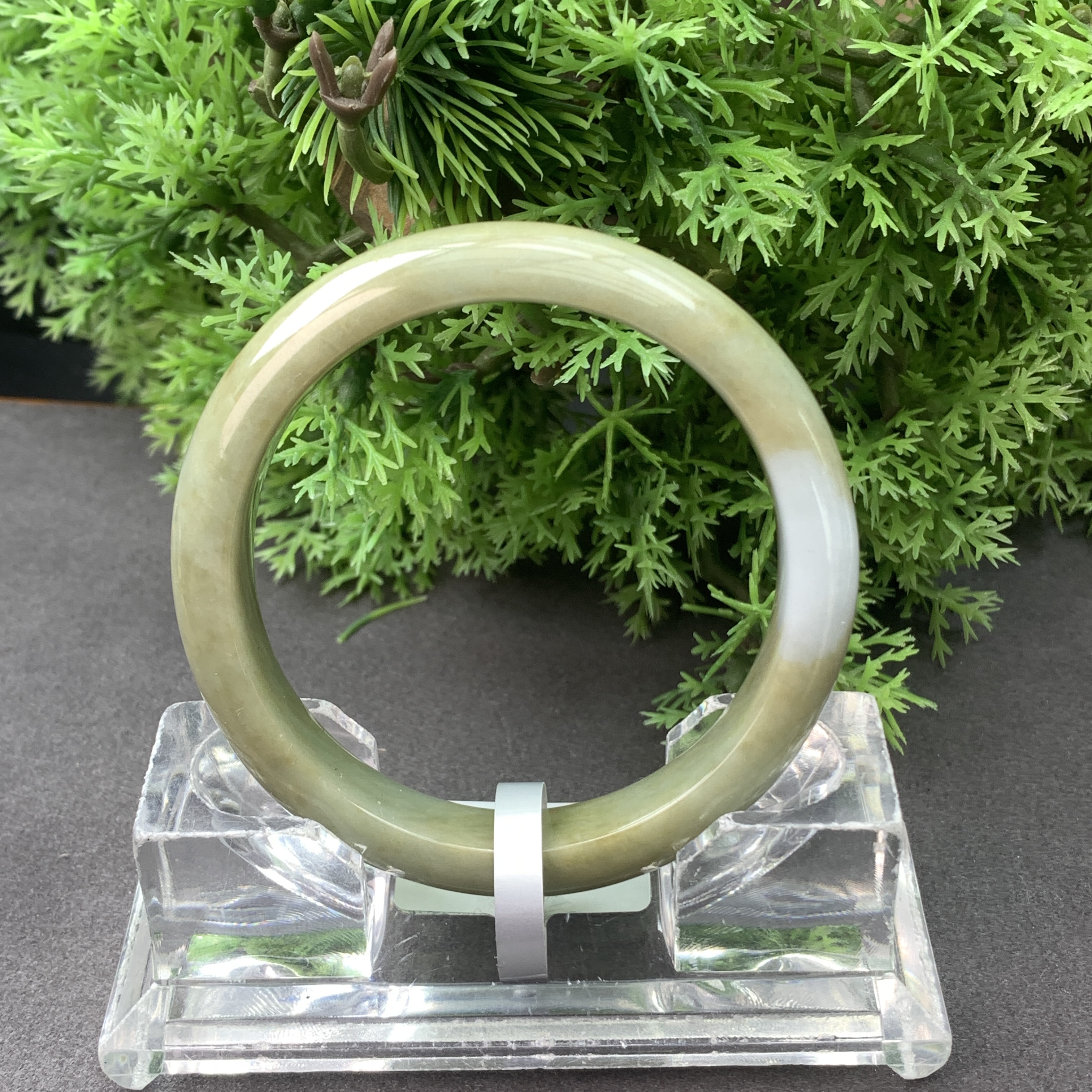 【刘思懿】天然缅甸A货翡翠手镯-F-2