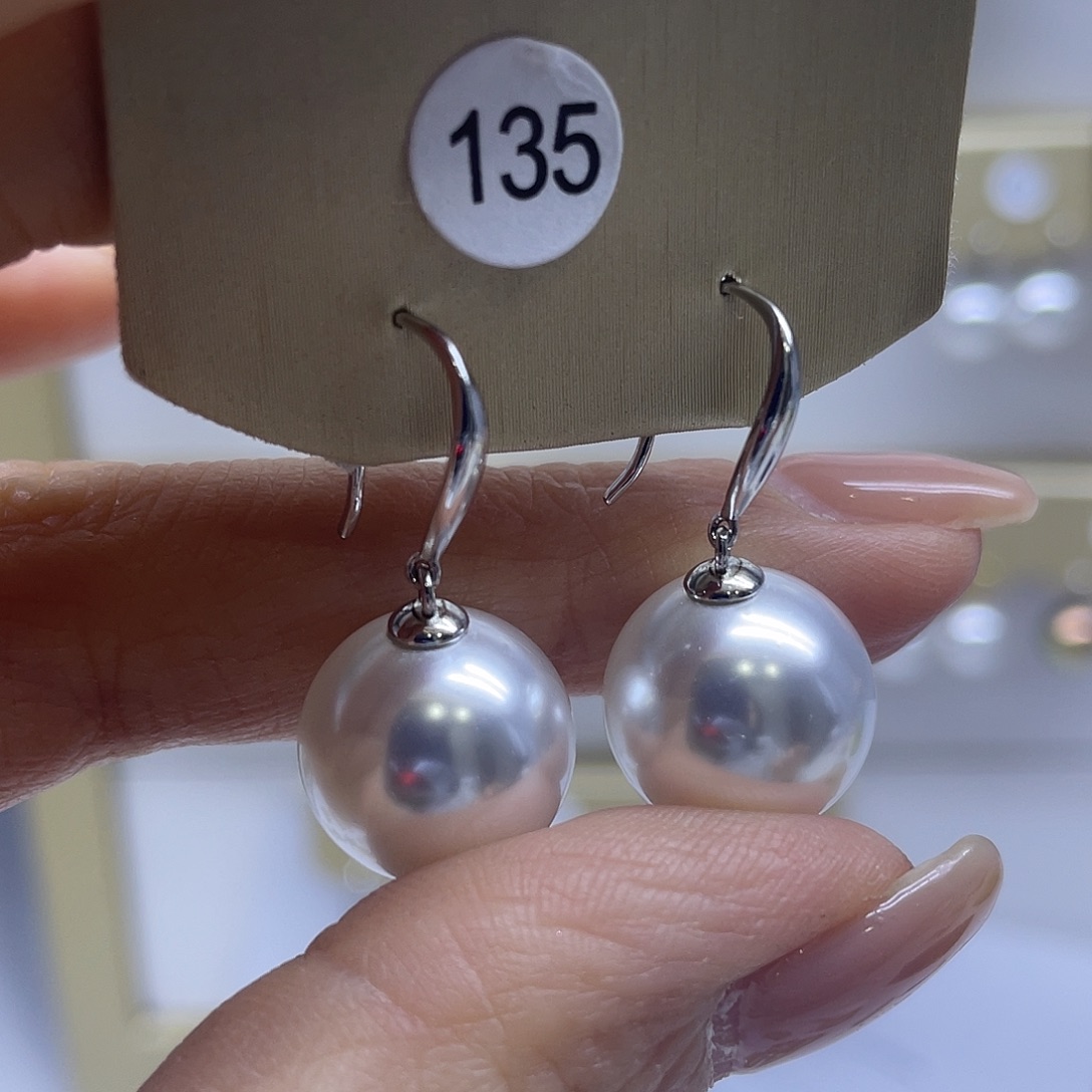 耳饰淡水珍珠银S925镶嵌