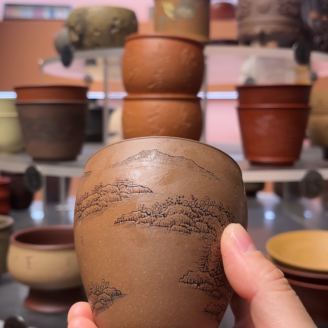 ^***^茶杯紫砂150毫升 龙蛋杯