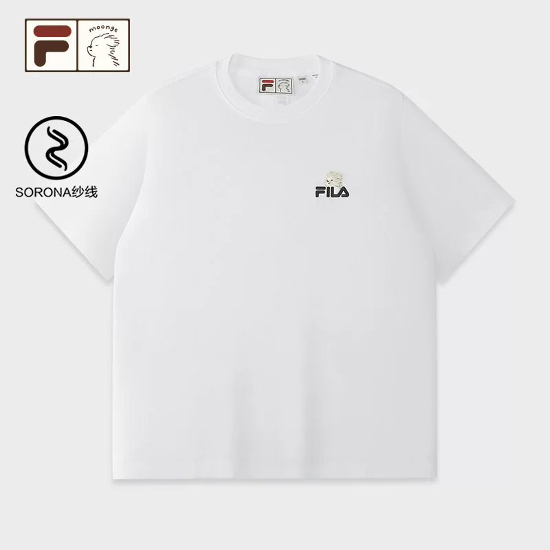 FILA FUSION 潦草小狗T斐乐官方潮流男女短袖2026夏百搭运动上衣