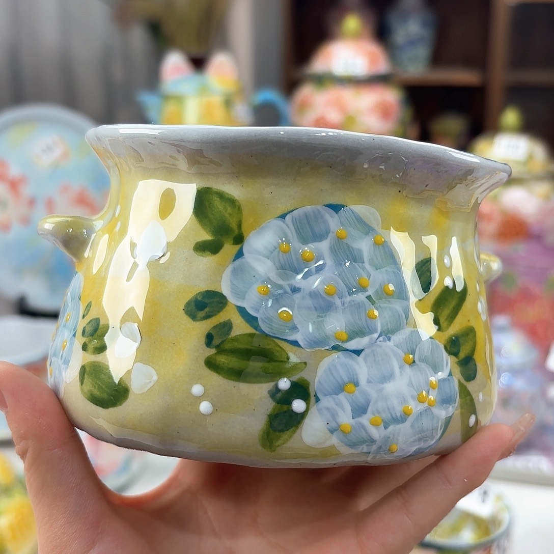 景德镇手绘高温釉下彩陶瓷茶具