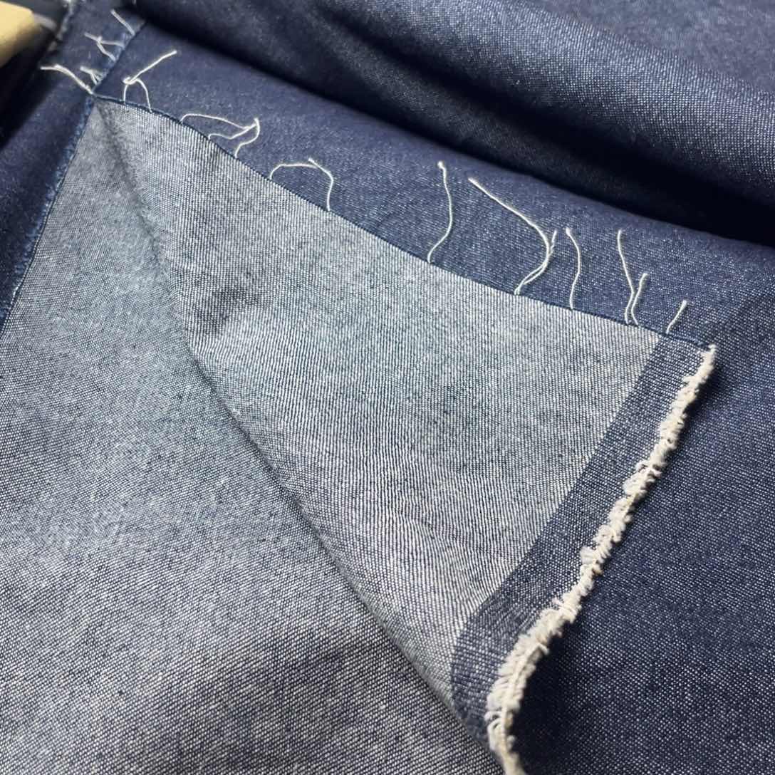 藏蓝色牛仔面料2米