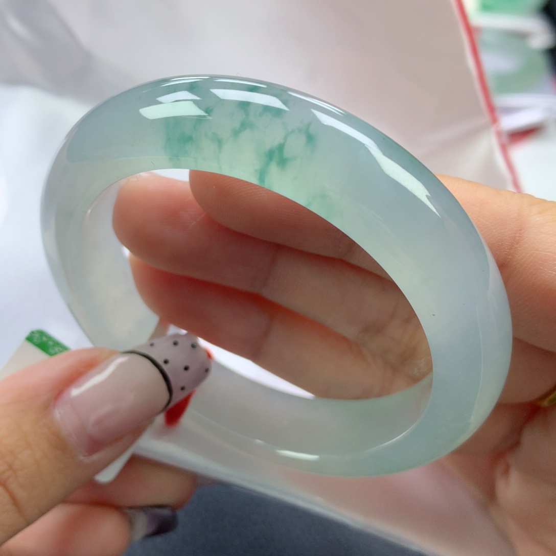 翡翠手镯未镶嵌53正