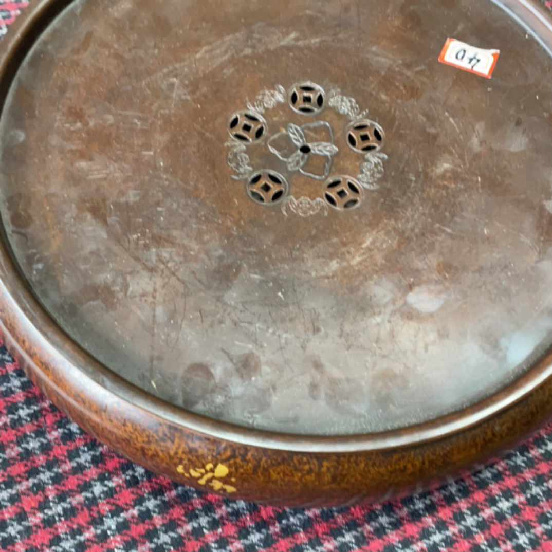 铜镀银镂空道禅意家居工艺摆件