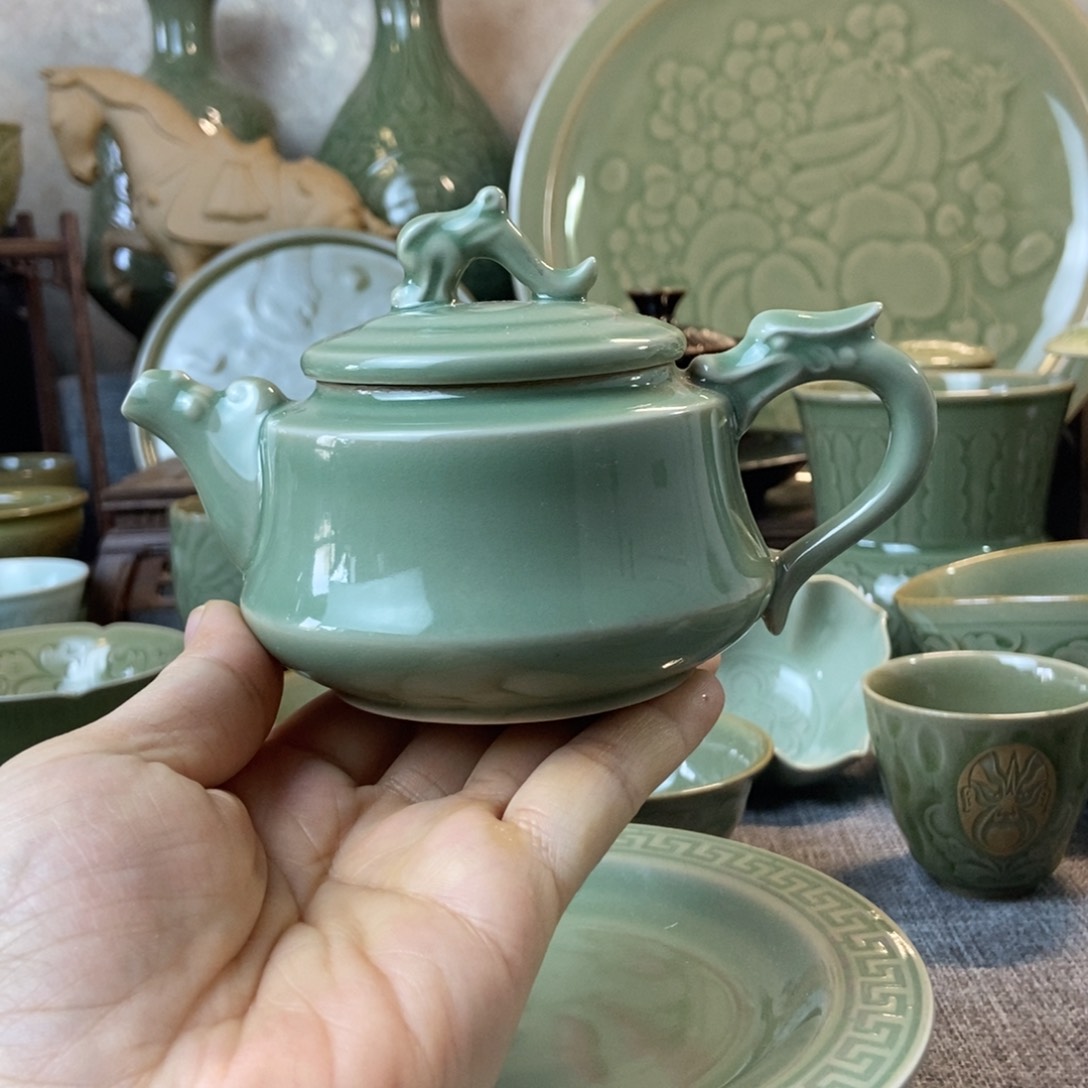 耀州窑福利款龙头壶