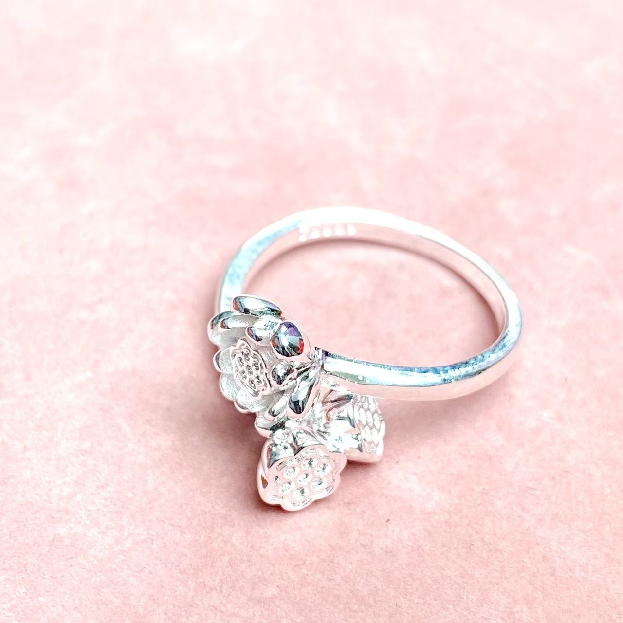 6068 三生有幸银戒子