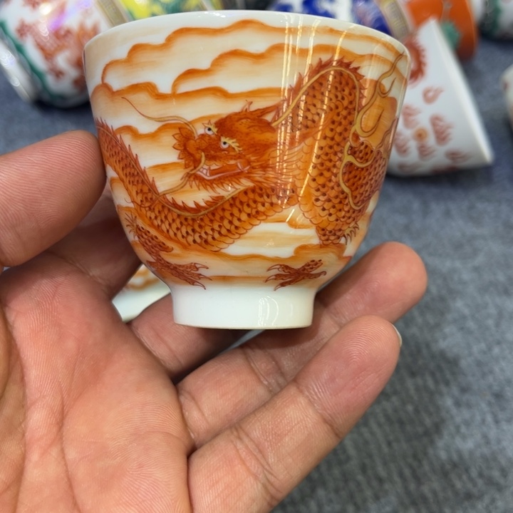 纯手绘精品盖碗杯