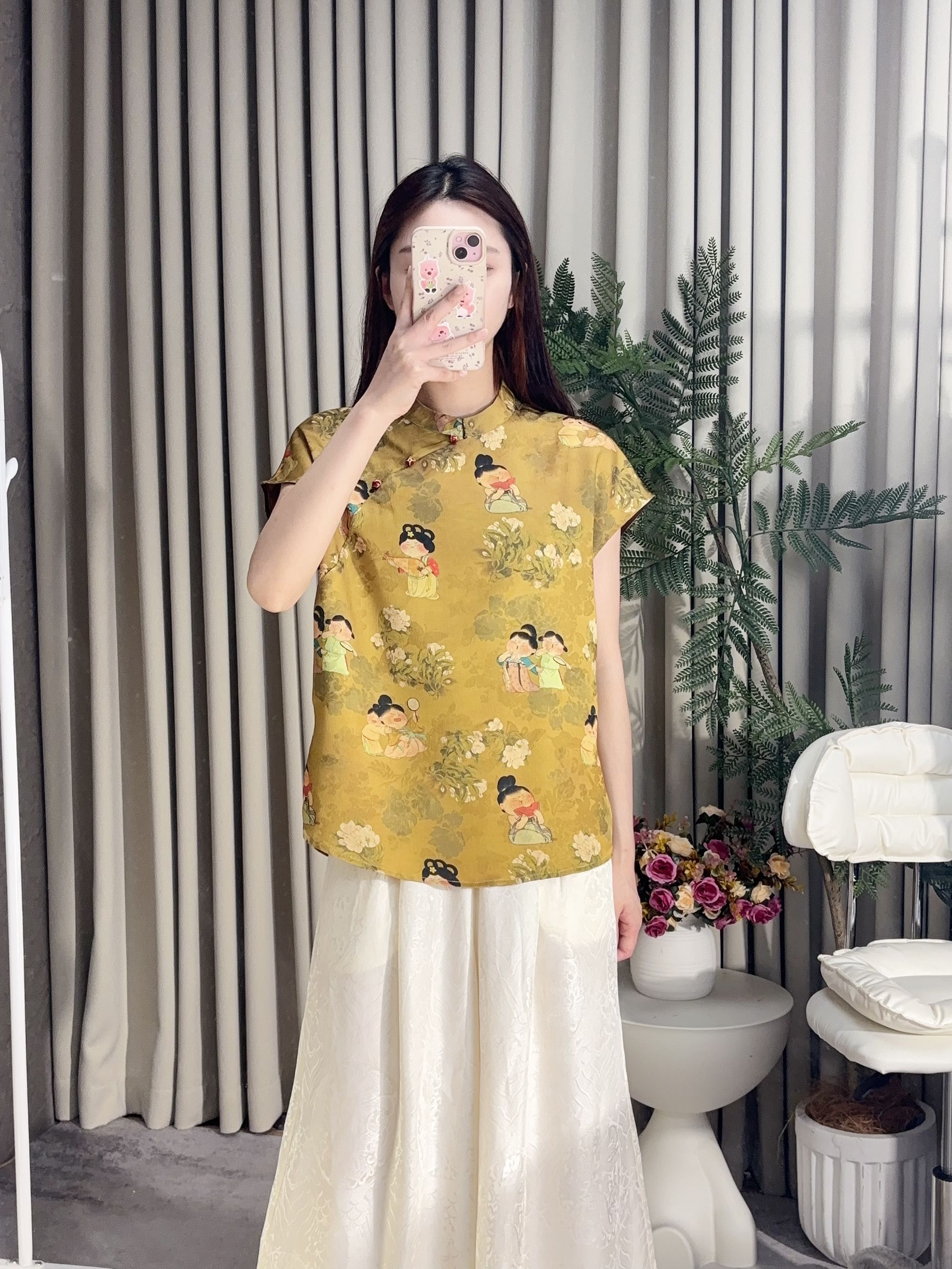 【唐人】新中式国风复古斜襟飞袖A05