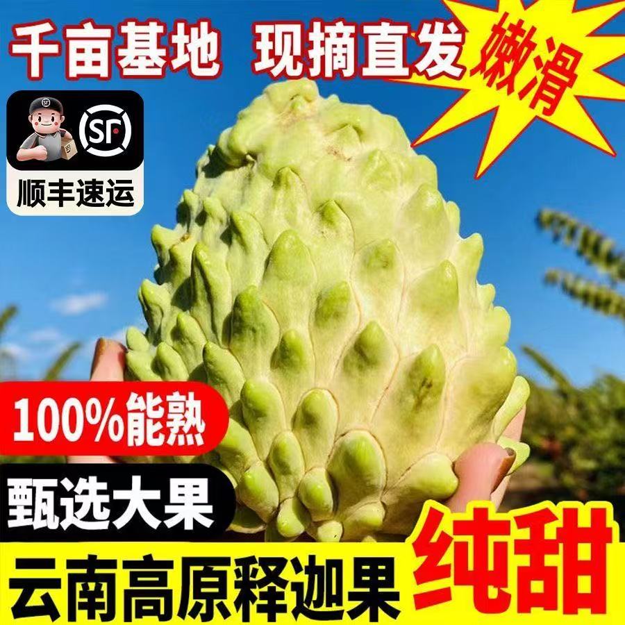 【纯天然无添加】释迦果云南第五代牛奶释迦凤梨释迦果【快递送上门】