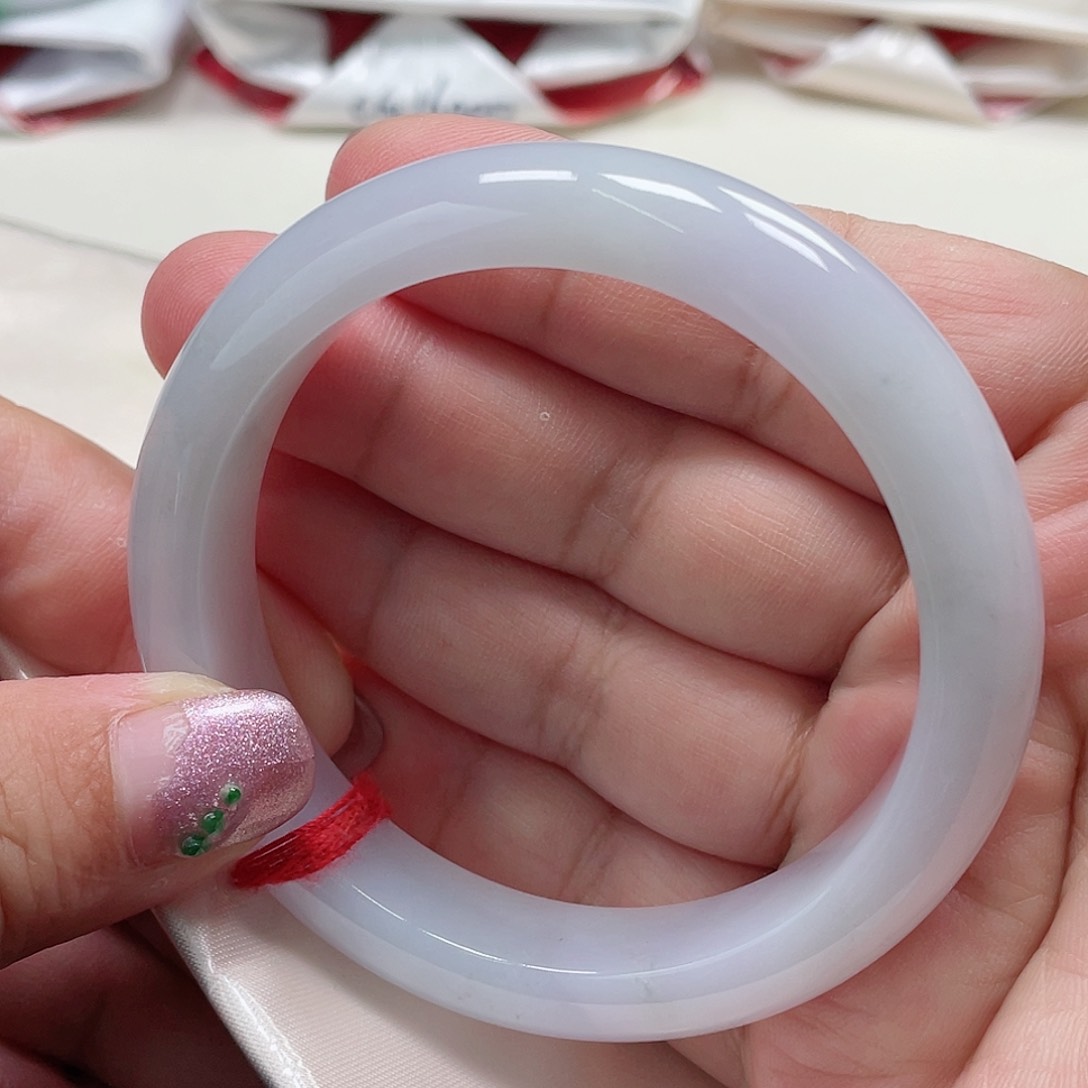 翡翠手镯未镶嵌缅甸翡翠手镯56圈