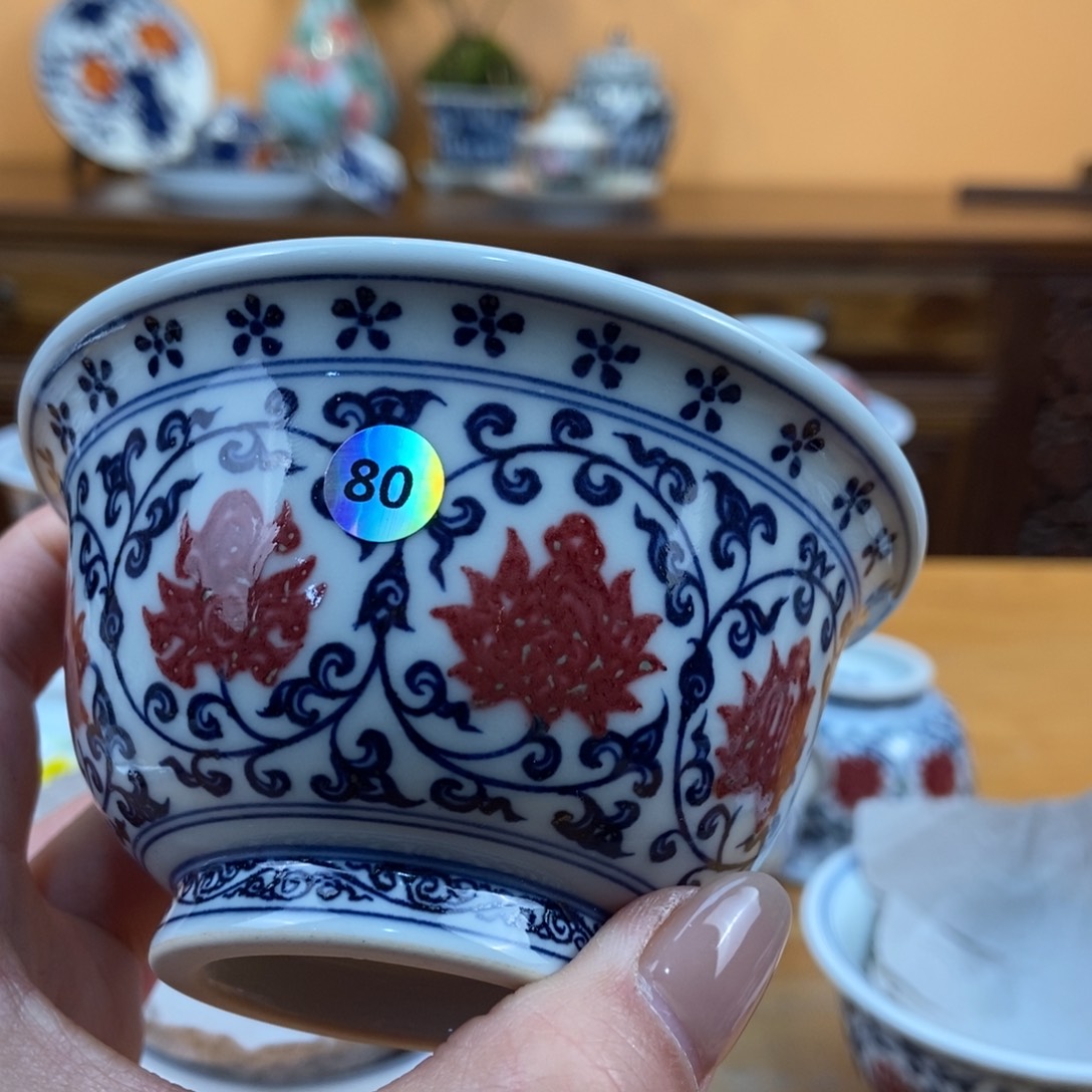 手绘现代茶具非古董