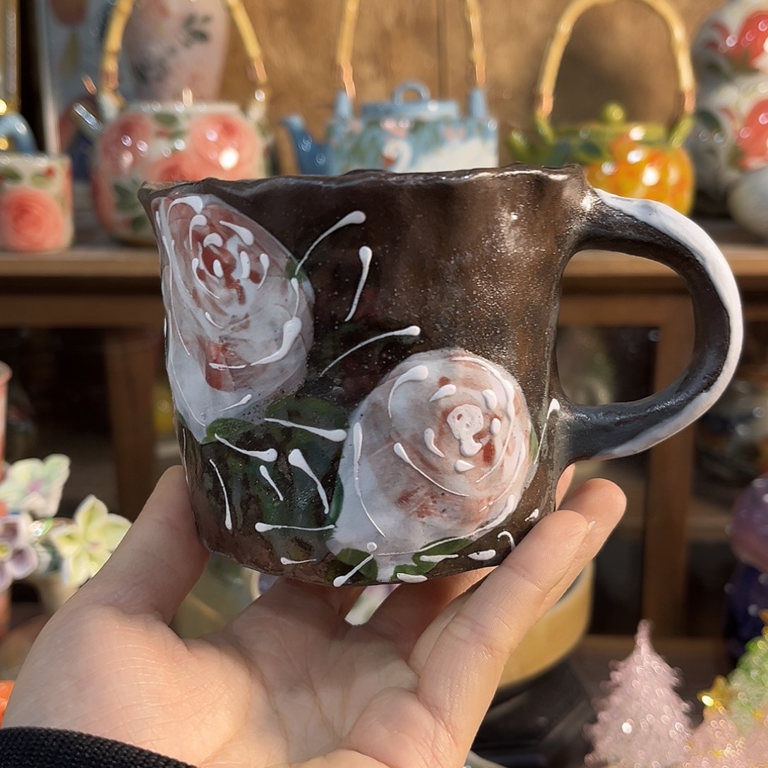 陶泥景德镇手工手绘高温釉下彩