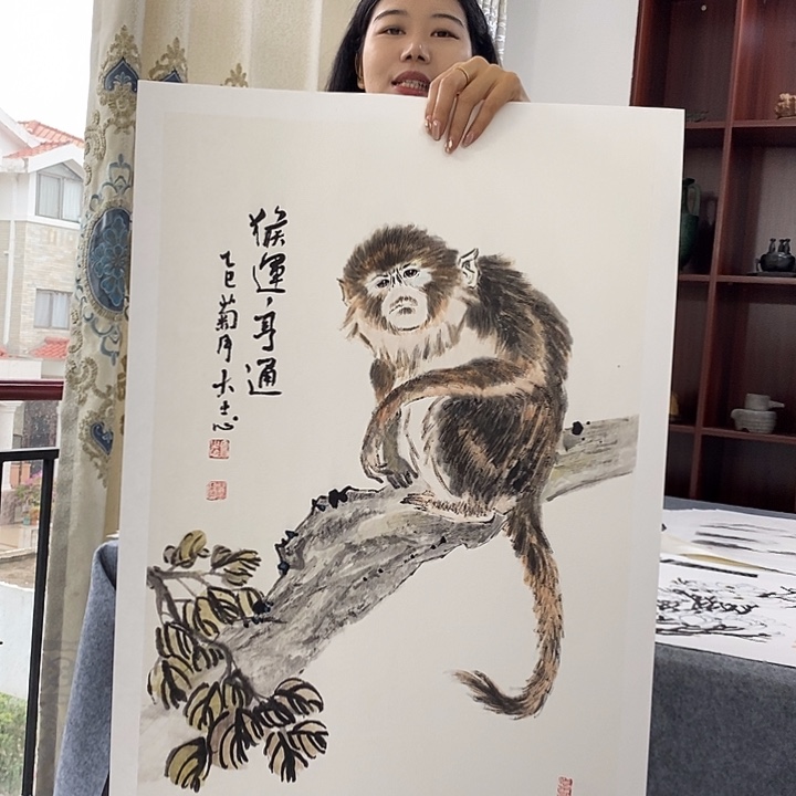 国画纯手绘国画写意作品45*68