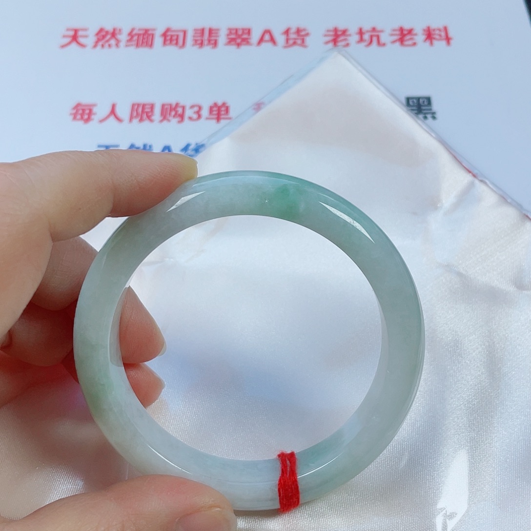 翡翠未镶嵌手镯天然翡翠手镯60.8。 13。9.0