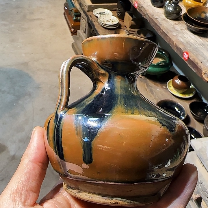 磁州窑花浇、完完整整、一流