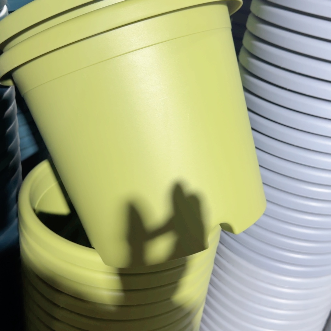 树脂四季盆4#无拖微瑕果绿8