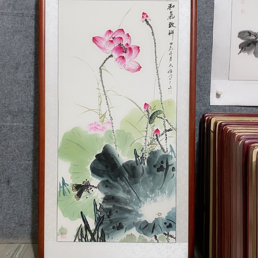 【闪购商品】国画书画作品带框125×65
