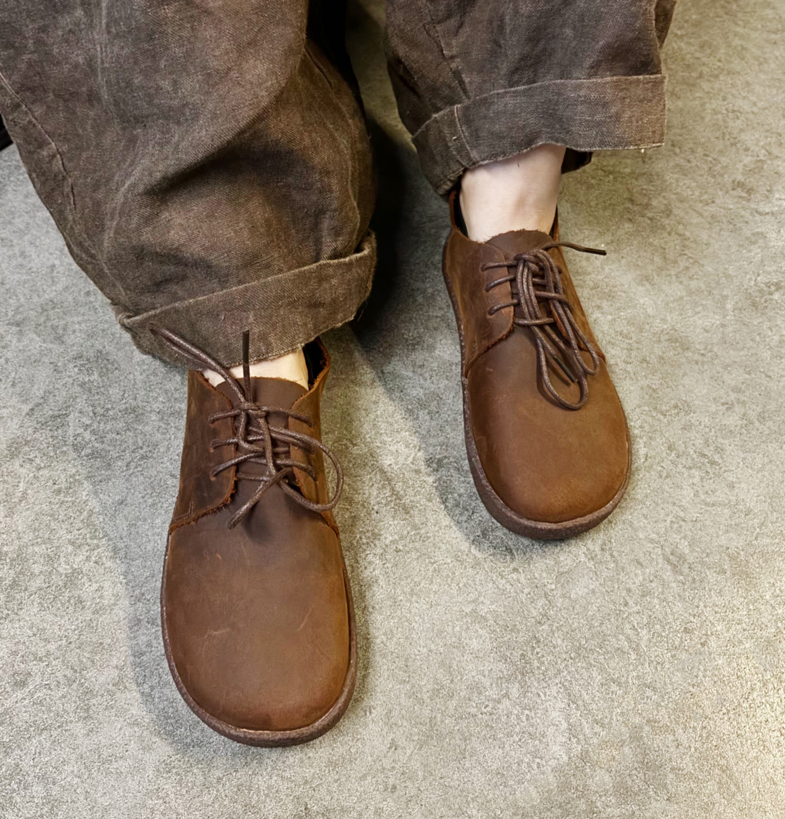 【低帮单鞋】288-1复古真皮单鞋百搭特软【正码】