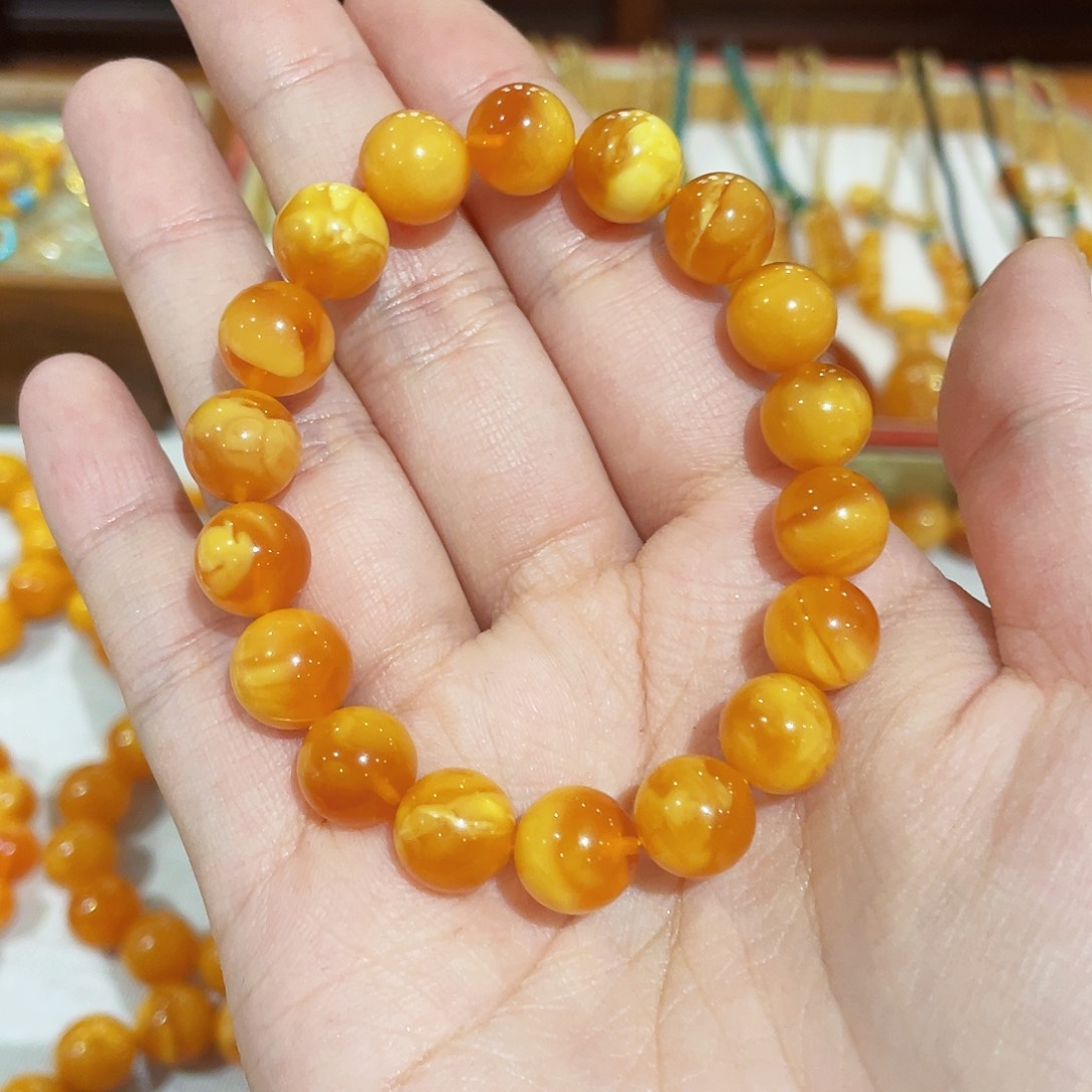 蜜蜡手链未镶嵌手串