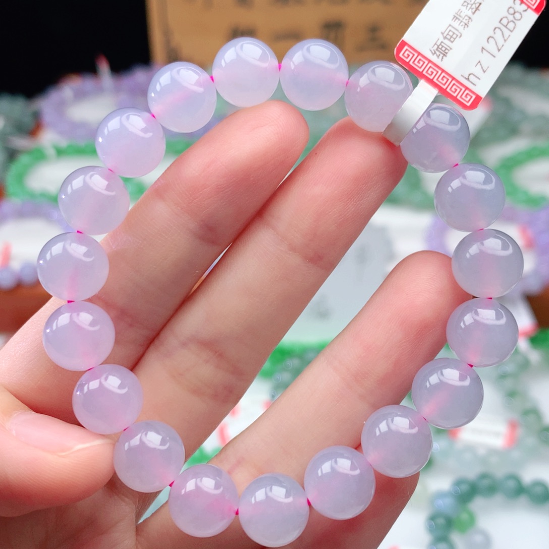 翡翠手链未镶嵌沛*翡翠10mm