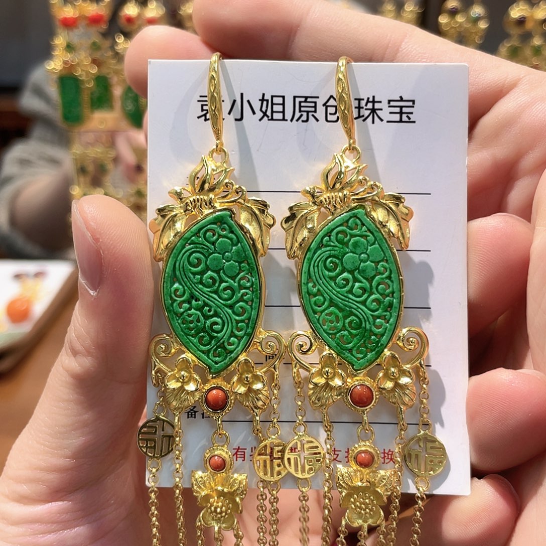 锦纶非金属耳坠耳饰