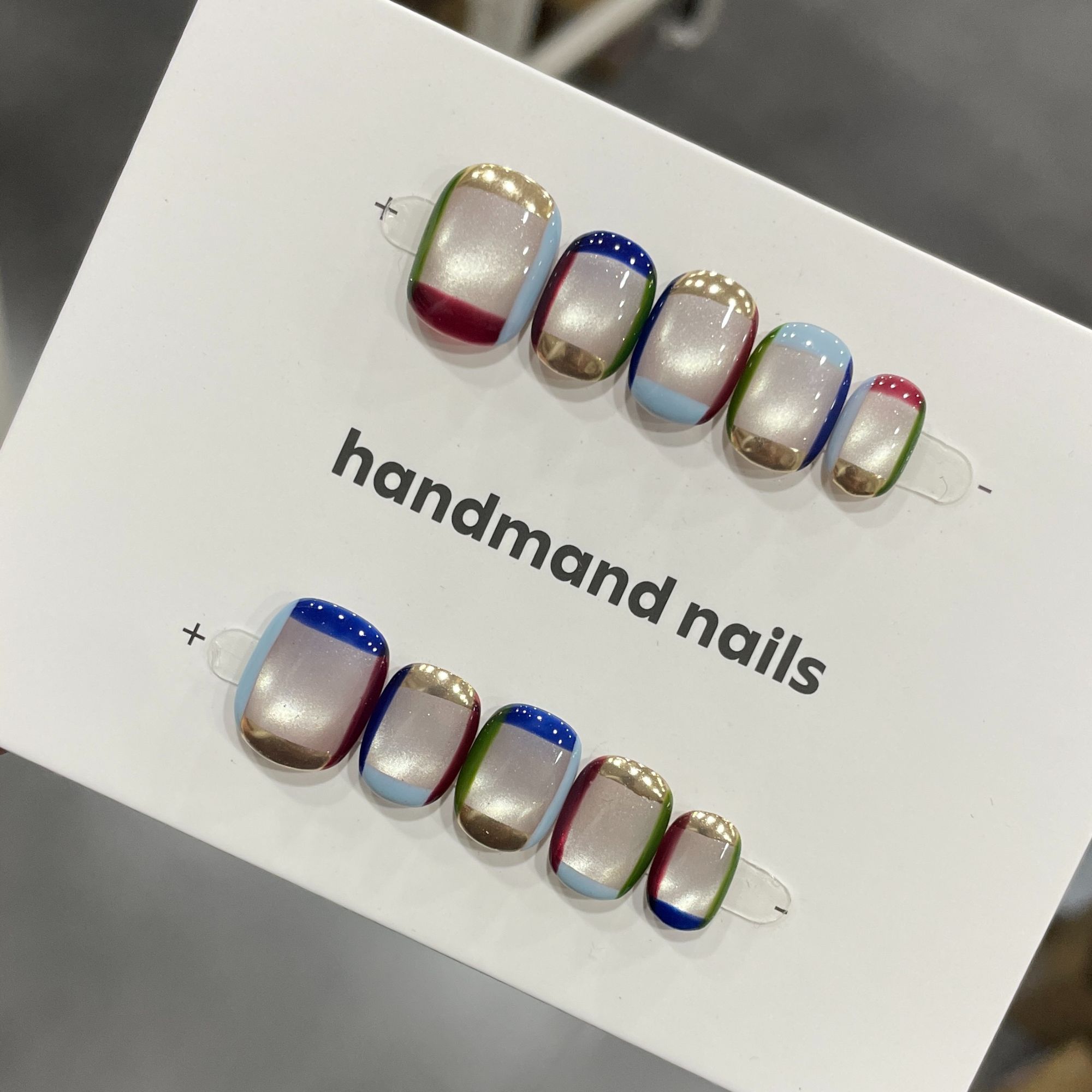 【回到未来】纯手工新款多色显白猫眼百搭精致穿戴甲小众高级感美甲