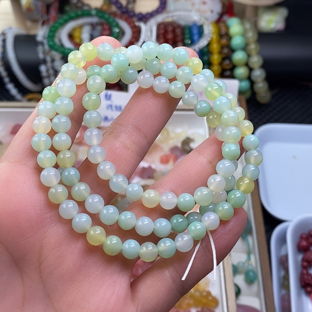 玛瑙未镶嵌手链手串多圈