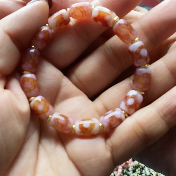 玛瑙/玉髓颈饰合金