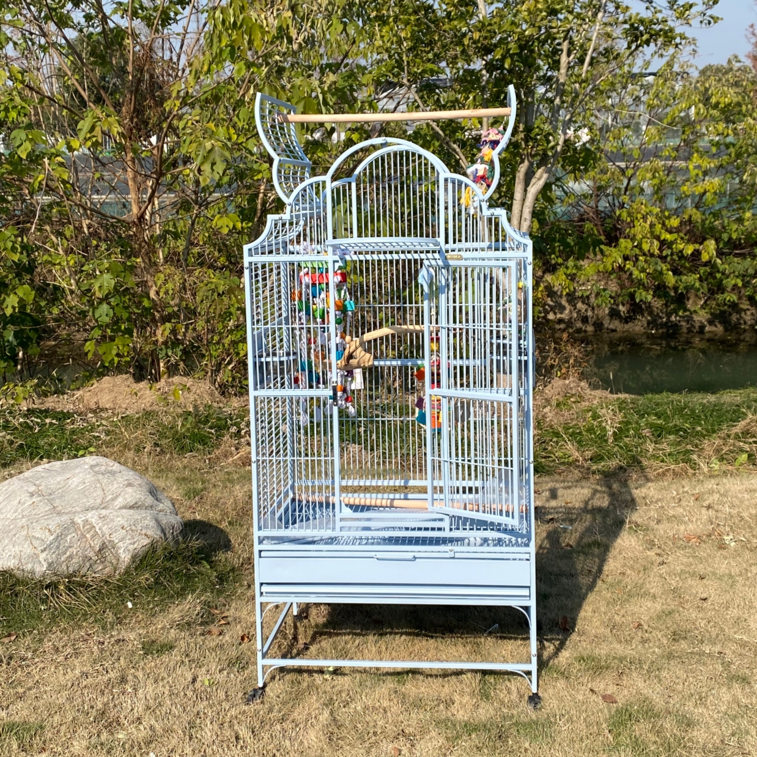 RIYOKA/瑞友家瑞友家GC6-3223金属中大型鹦鹉笼 金刚葵花亚马逊