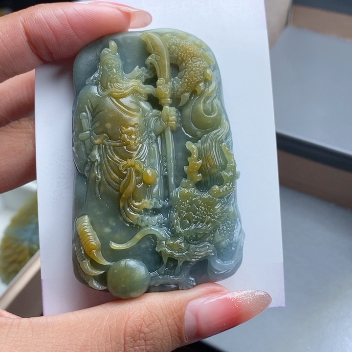 定制翡翠未镶嵌上**冷关公