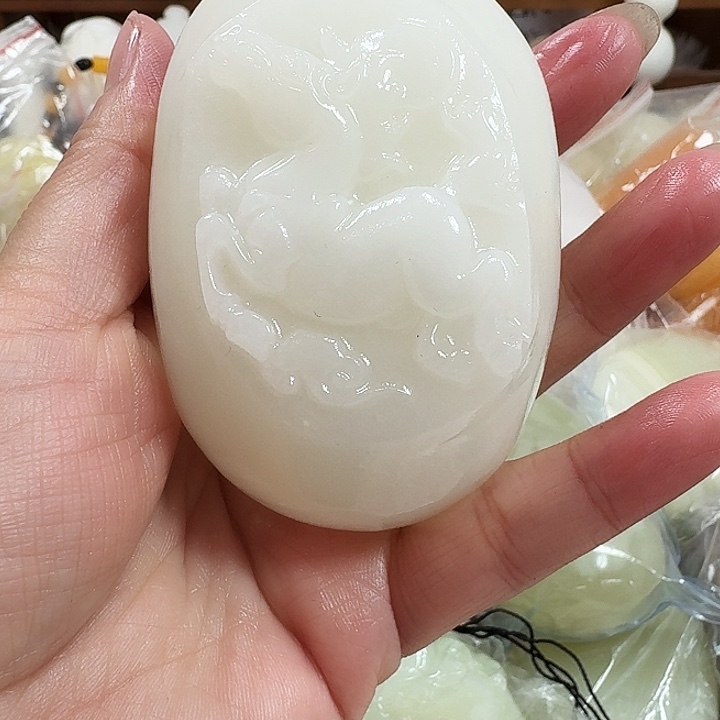 用***8砖雕石头手把件不退不换