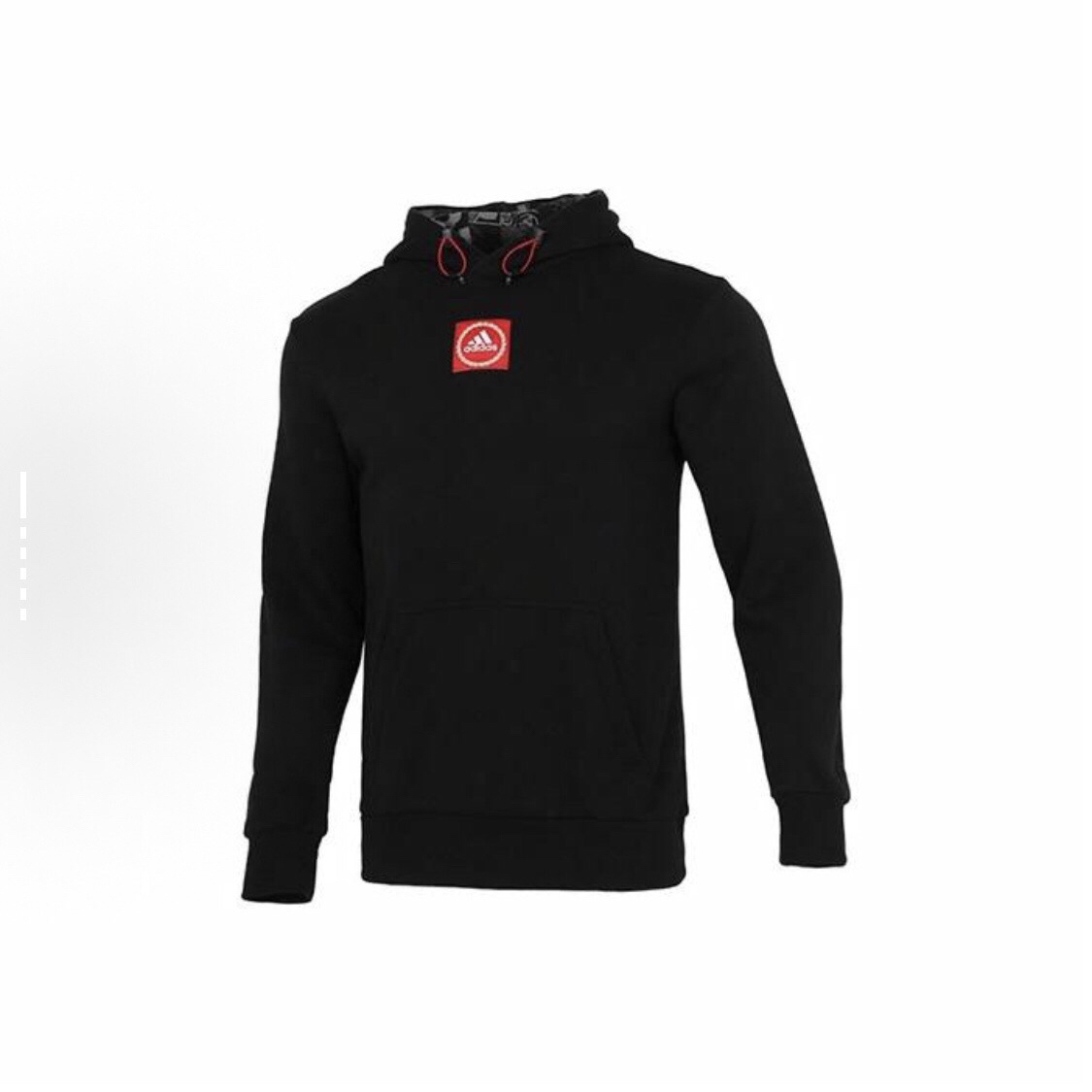 adidas Cny Gfx Hood 刺绣图案运动套头连帽卫衣 男款 黑色HC0273