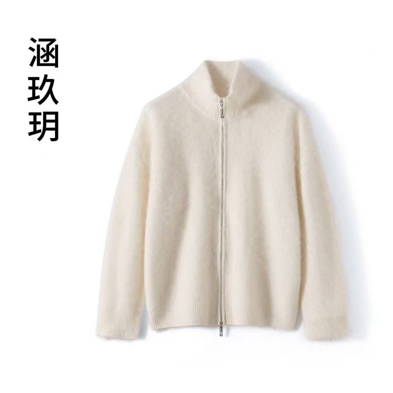涵玖玥【珍奢拉绒】北纬38.5度 净版拉链拉绒开衫Z-05-105