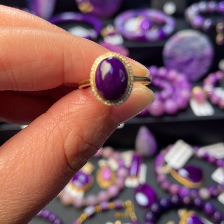 苏纪石（舒俱来）合金戒指