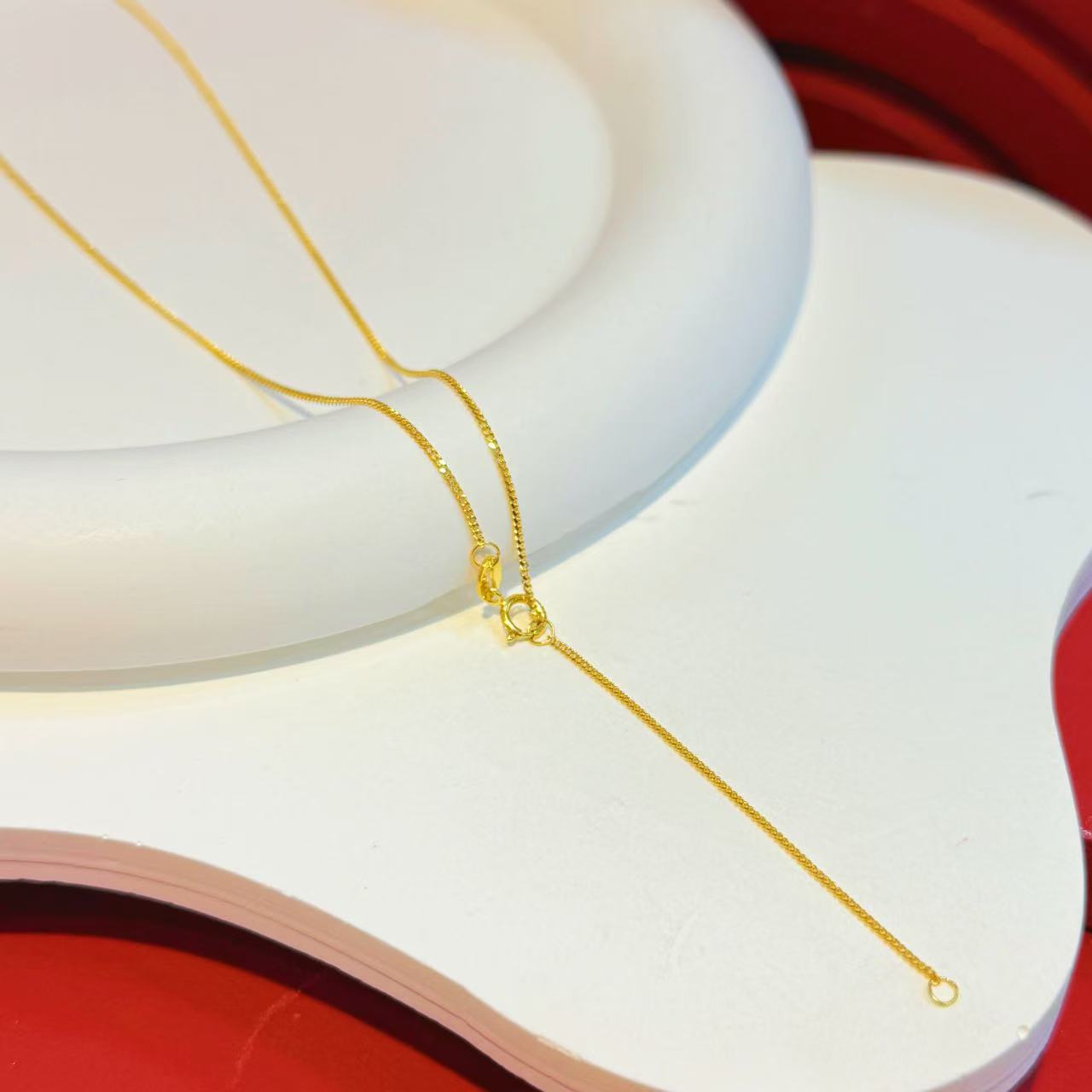 18K金侧身链HNZ9357