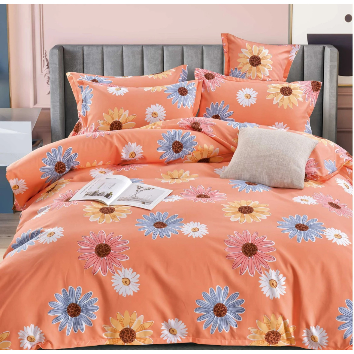 【纷纷花香】1.45米订单尾货水洗斜纹棉床单