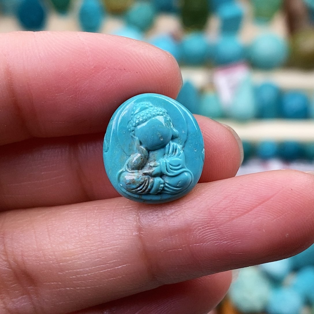 未镶嵌绿松石珠宝奇石