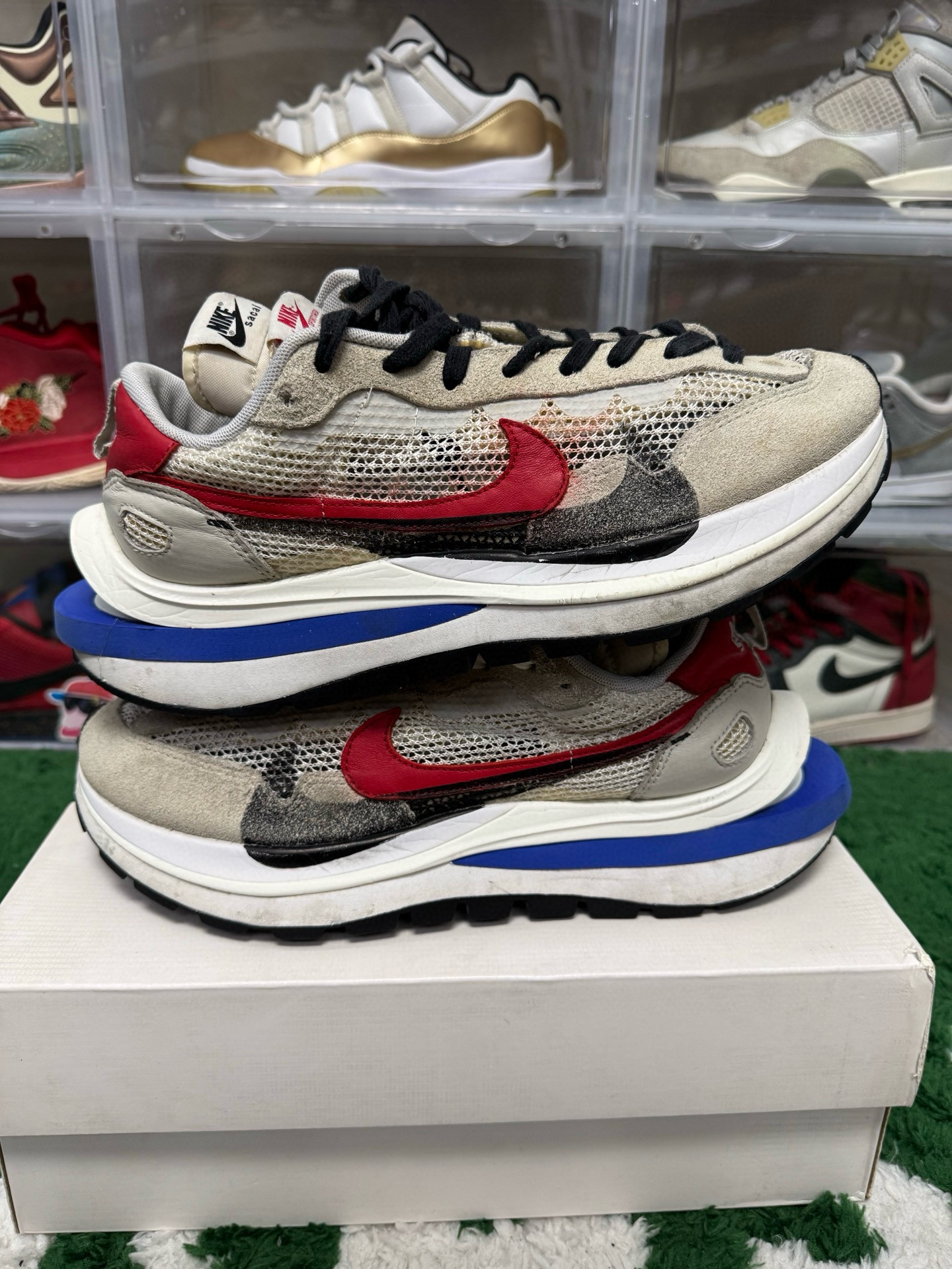 95新 maje 44.5码/sacai x米灰休闲鞋/二手正品