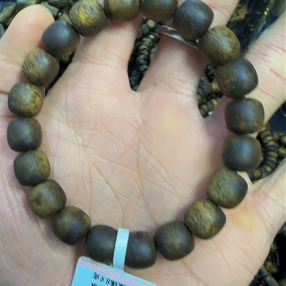 沉香手串ฅ****ฅ99沉苹果珠8.9克