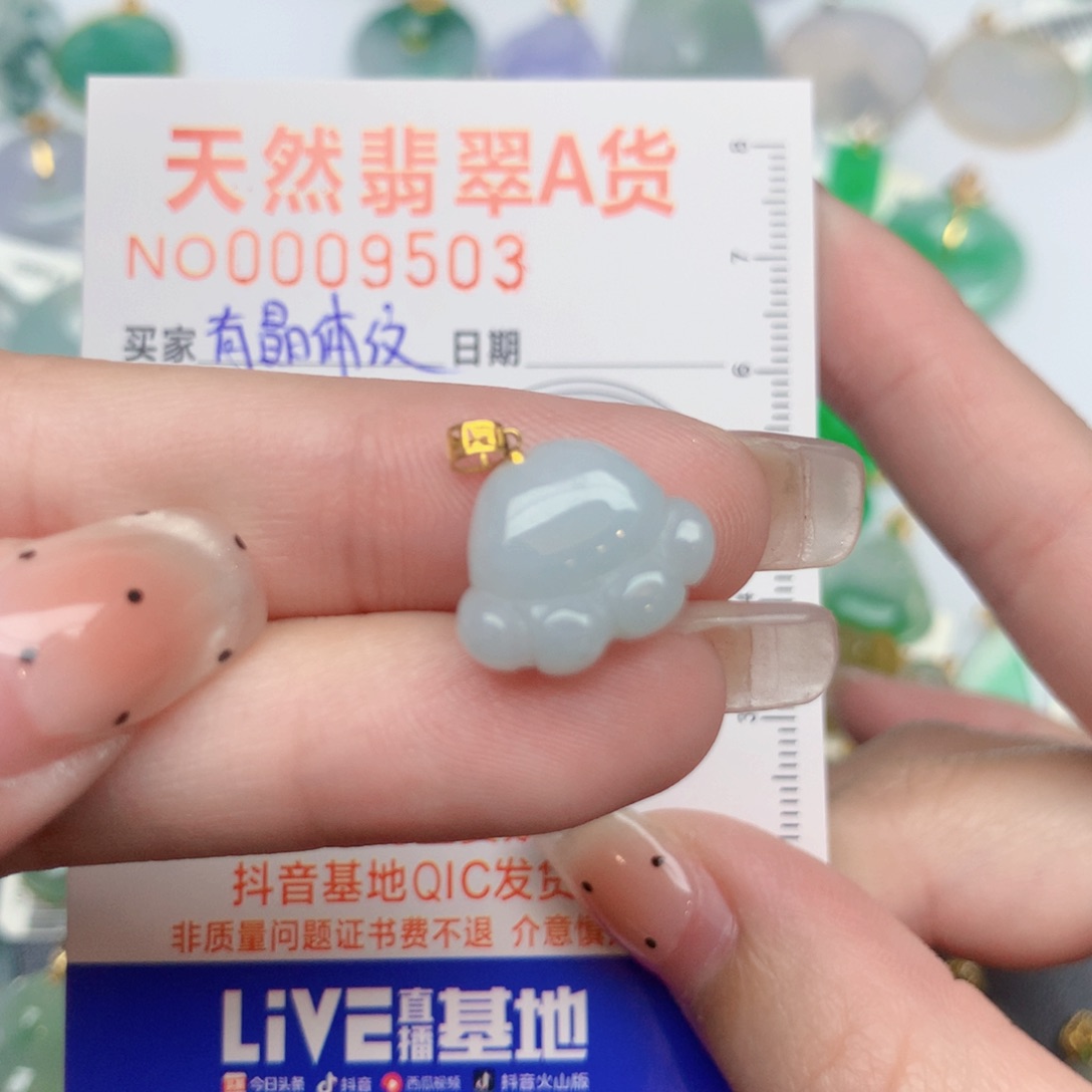 翡翠未镶嵌颈饰猫