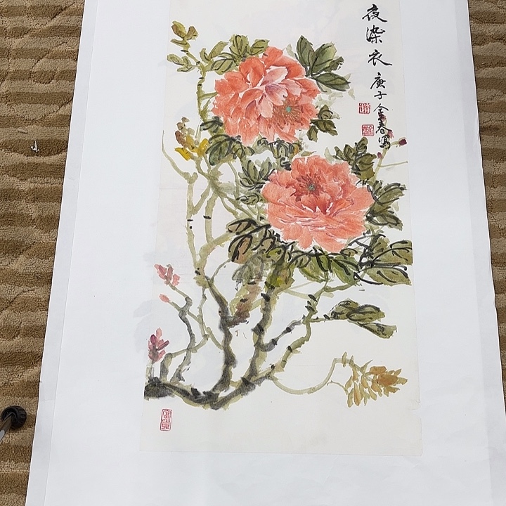 国画花鸟的翅膀是白色