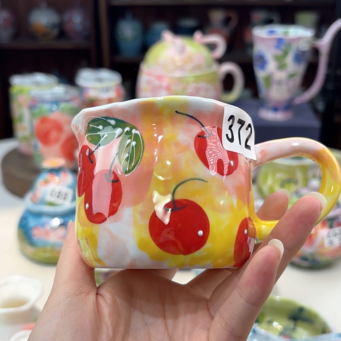 景德镇手绘高温釉下彩陶瓷茶具