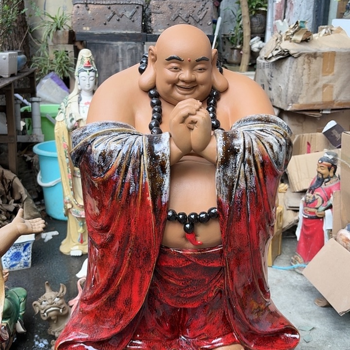 朱***陶土陶瓷摆件石湾